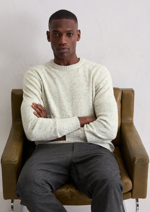 Sweater regular — White Cotton