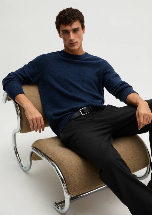 Pull-over regular Dark Navy en vue de face