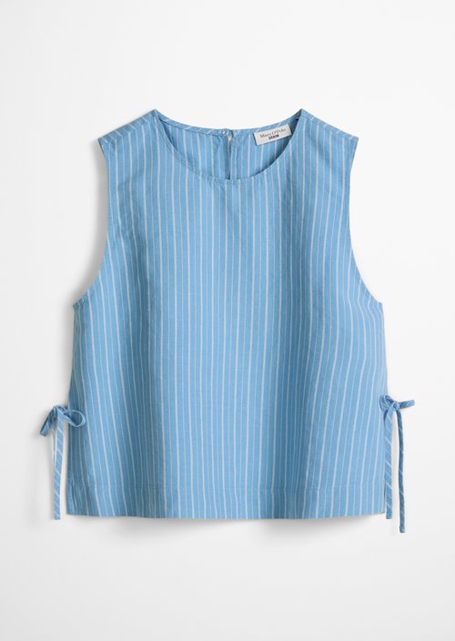 Striped top boxy — Light Blue