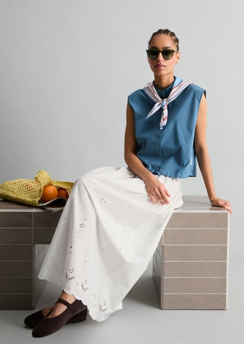 Relaxed sleeveless blouse — Endless Sea