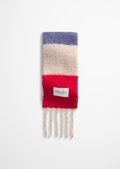 Zwillingsherz Damen Schal Mit Fransen - Flauschiger Karierter Frauenschal Herbst Winter