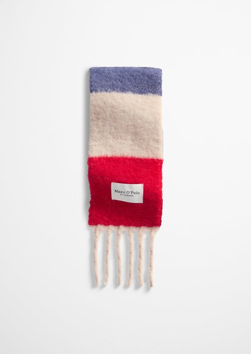 Langer Schal mit Fransen — Medium Beige