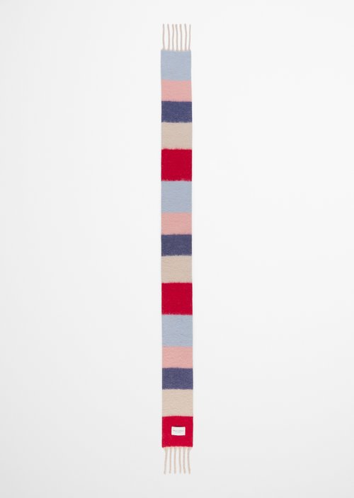 Langer Schal mit Fransen — Medium Beige