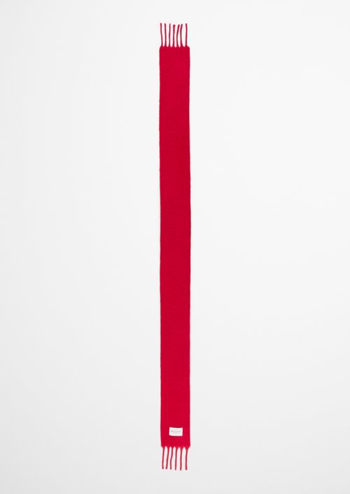 Langer Schal mit Fransen — Bright Red