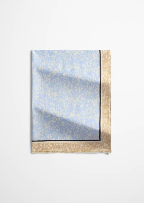 Scarf Bright Blue in front view