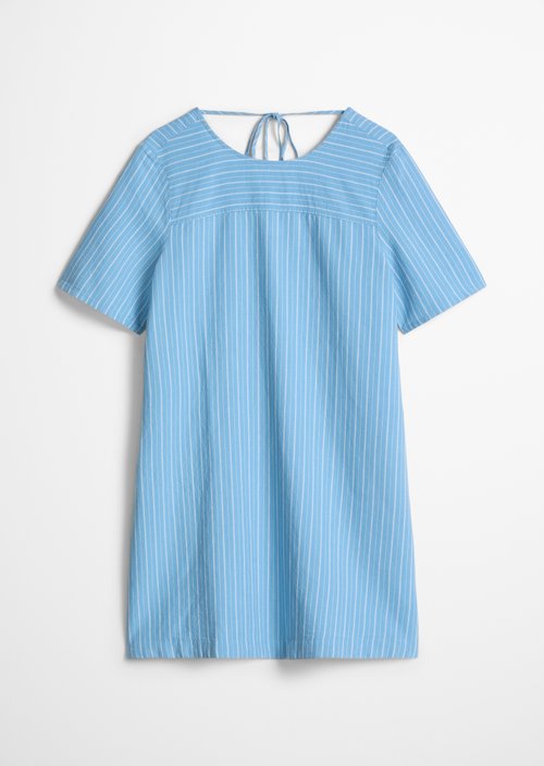 Relaxed striped dress — Light Blue