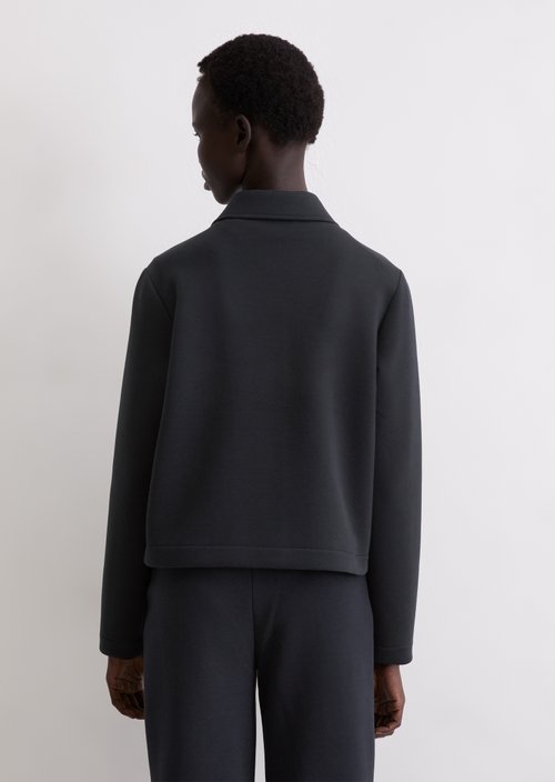 Jersey jacket regular — Deep Night Blue