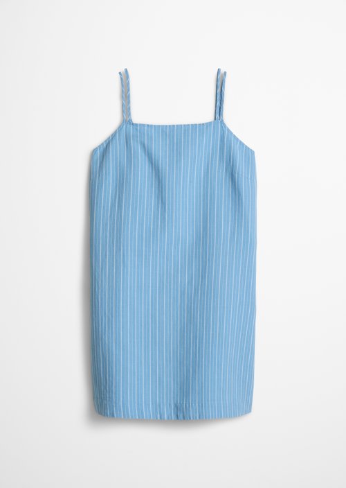 Relaxed striped dress — Light Blue