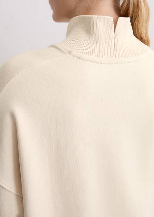 Sweatshirt relaxed Raw Cream in Detailansicht