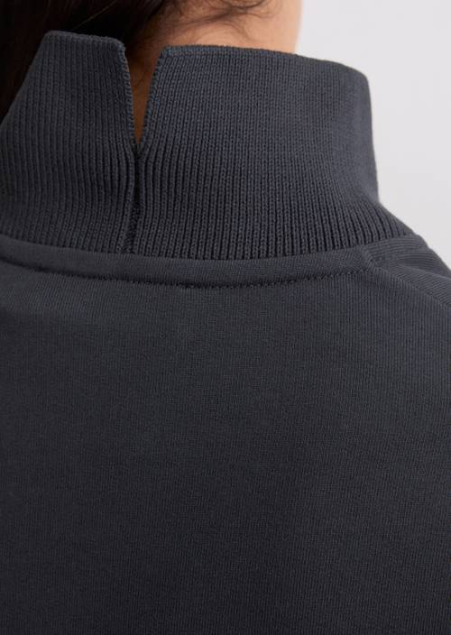 Sweatshirt relaxed Deep Night Blue in Detailansicht