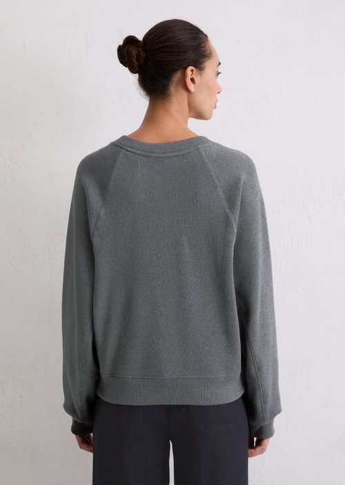 Relaxed sweatshirt — Warm Granite Melange