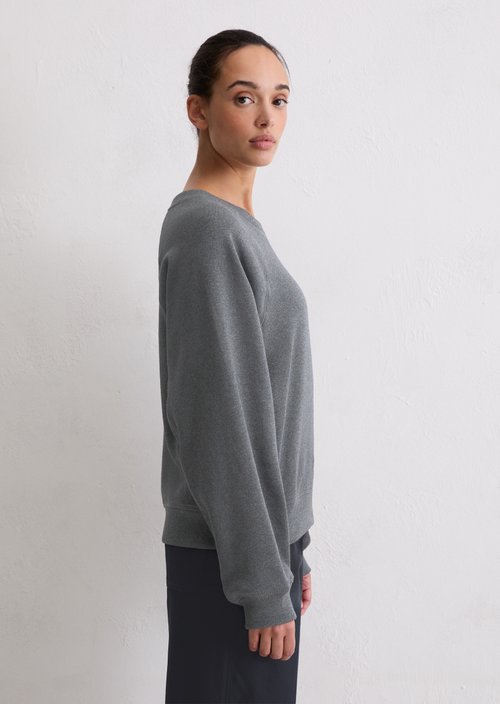 Relaxed sweatshirt — Warm Granite Melange
