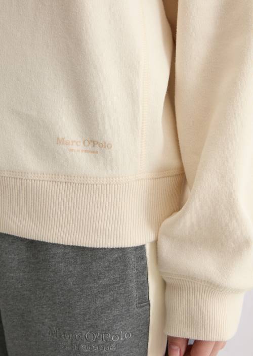 Sweat-shirt relaxed Raw Cream en vue détaillée