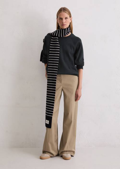 Relaxed sweatshirt Deep Night Blue en vue de face