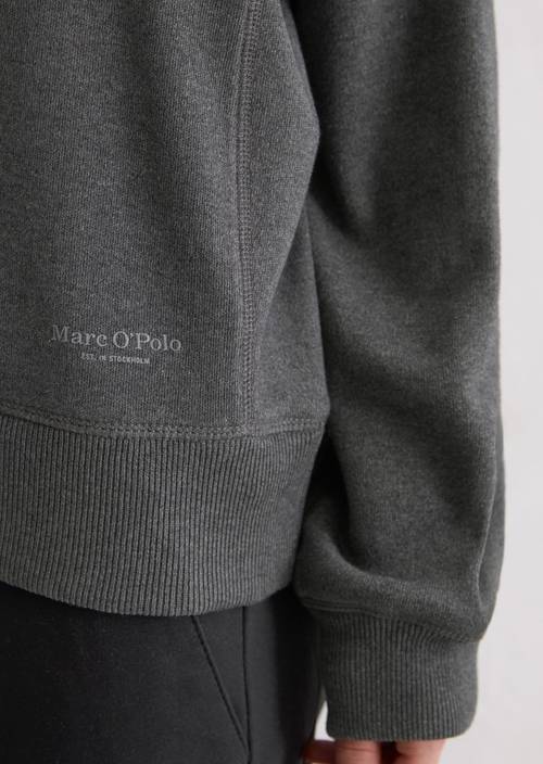 Hoodie regular Warm Granite Melange en vue détaillée