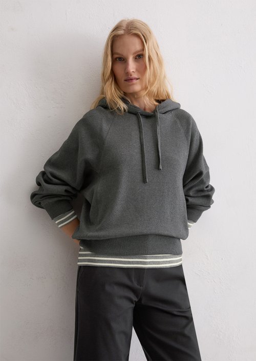 Hoodie regular — Warm Granite Melange