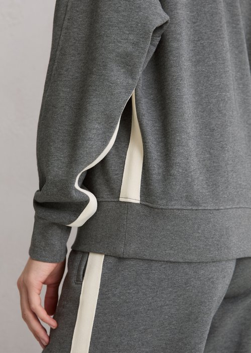 Logo hooded sweatshirt relaxed — Warm Granite Melange