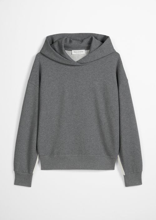 Logo hooded sweatshirt relaxed — Warm Granite Melange