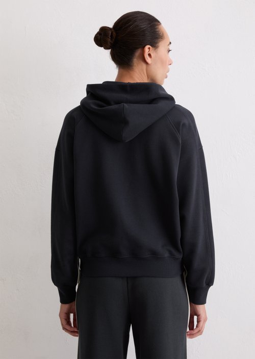 Logo hooded sweatshirt relaxed — Deep Night Blue (alternate view)