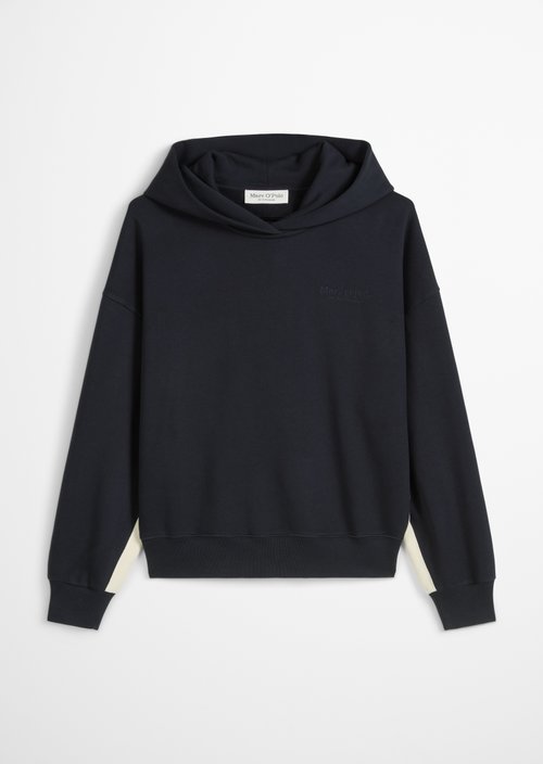 Logo hooded sweatshirt relaxed — Deep Night Blue