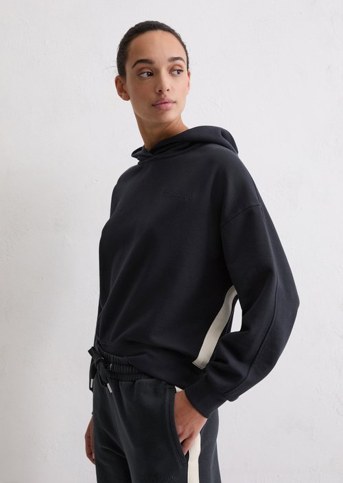 Logo hooded sweatshirt relaxed — Deep Night Blue