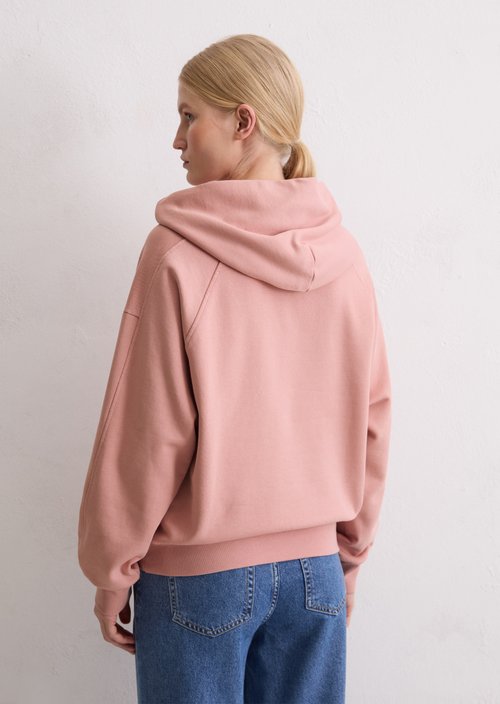 Logo hooded sweatshirt relaxed — Natural Rose