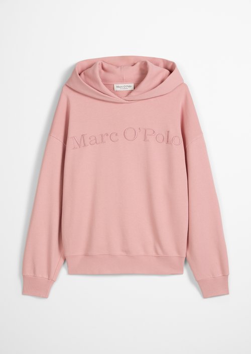 Logo hooded sweatshirt relaxed — Natural Rose
