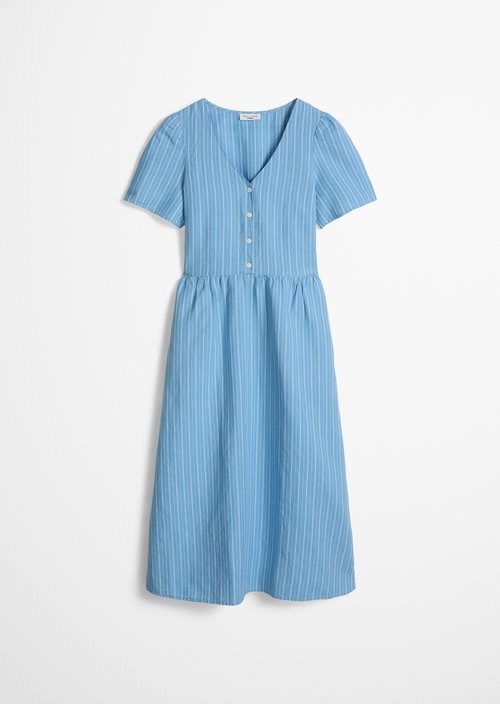 Striped dress regular — Light Blue