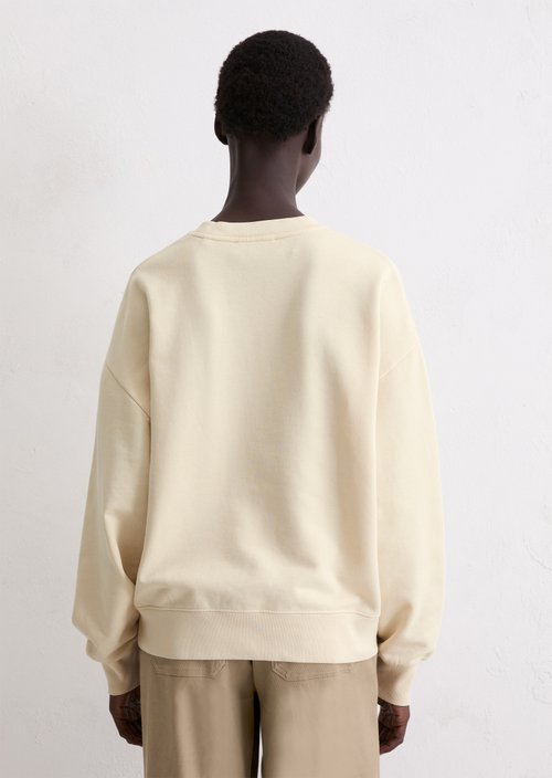 Logo sweatshirt relaxed — Raw Cream