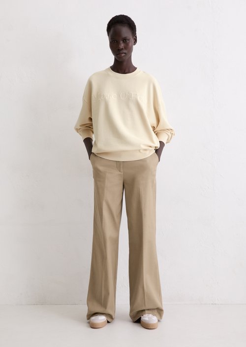 Logo sweatshirt relaxed — Raw Cream