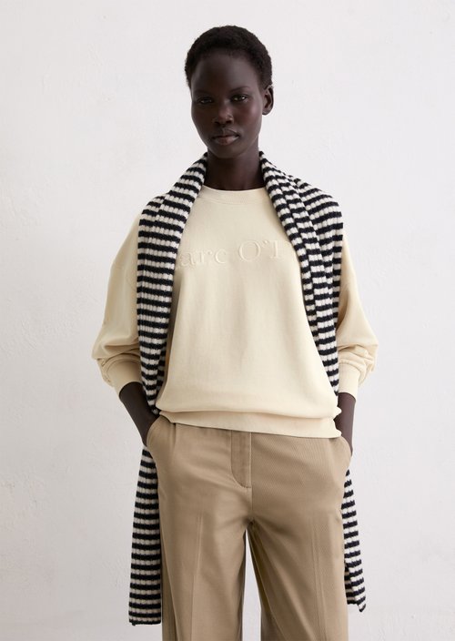 Logo sweatshirt relaxed — Raw Cream