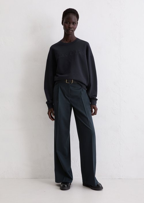 Logo sweatshirt relaxed — Deep Night Blue