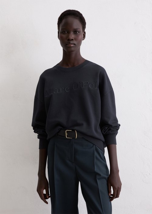Logo sweatshirt relaxed — Deep Night Blue