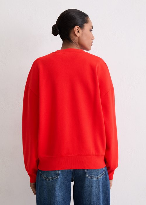 Logo sweatshirt relaxed — Bright Red