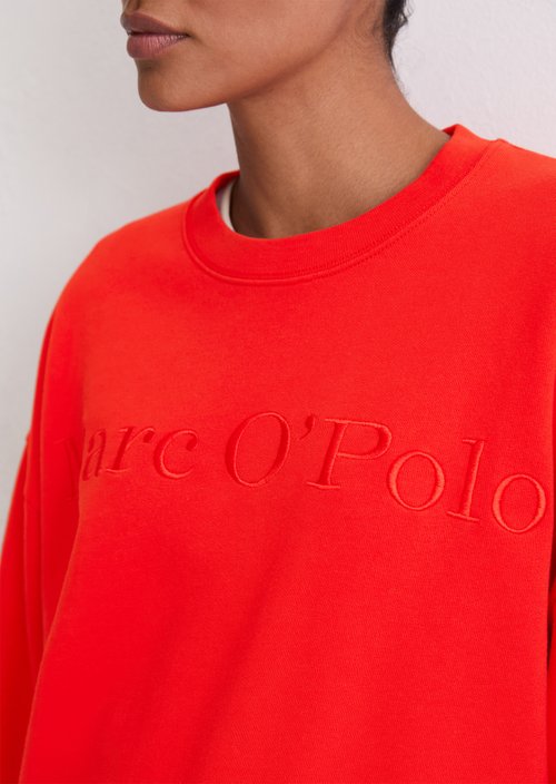 Logo sweatshirt relaxed — Bright Red