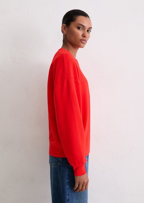 Logo sweatshirt relaxed — Bright Red