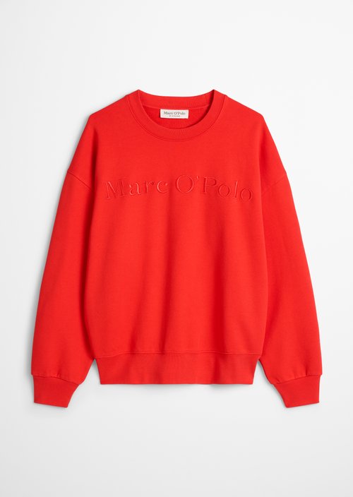 Logo sweatshirt relaxed — Bright Red