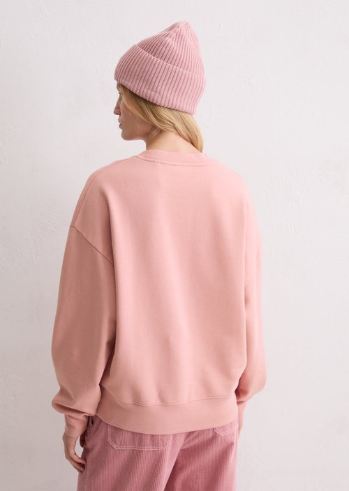 Logo sweatshirt relaxed — Natural Rose