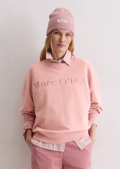 Logo sweatshirt relaxed — Natural Rose
