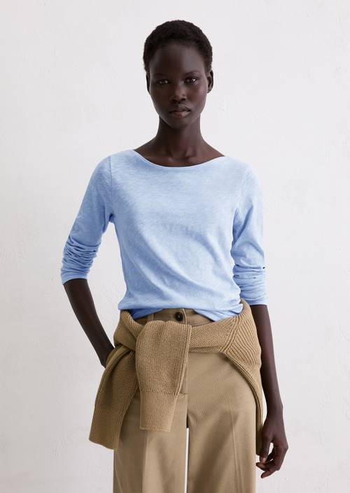 U-Boot-Longsleeve regular Soft Sea in Frontalansicht