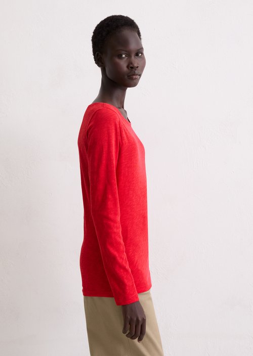 U-boat longsleeve regular — Bright Red