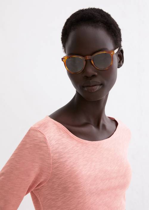 U-Boot-Longsleeve regular Natural Rose in Frontalansicht