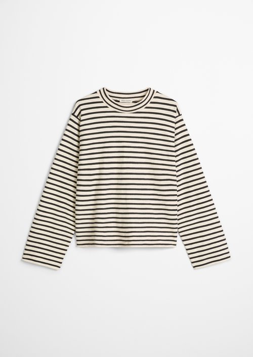 Striped turtleneck longsleeve regular — Dark Blue