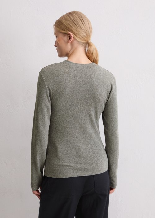 DfC Longsleeve regular — Warm Granite Melange