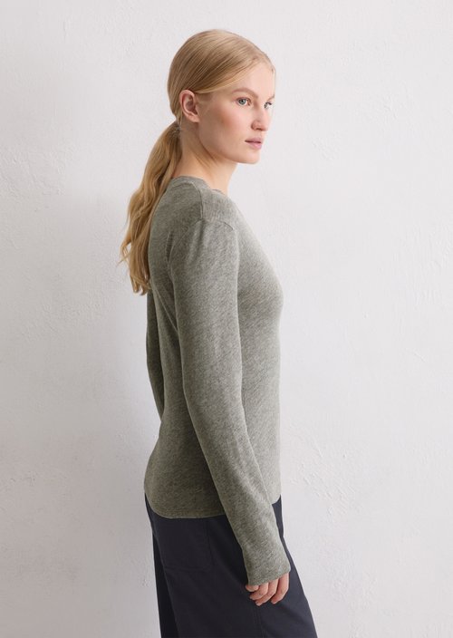 DfC Longsleeve regular — Warm Granite Melange