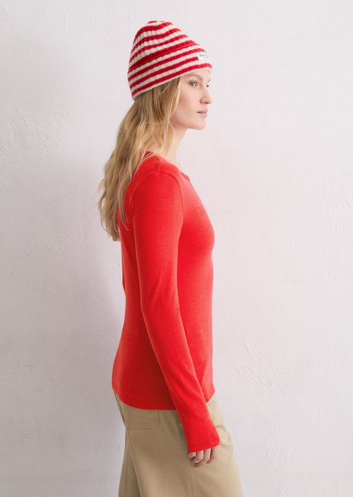 Logo longsleeve regular — Bright Red