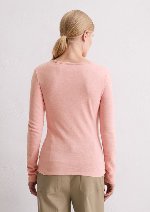Logo longsleeve regular — Natural Rose