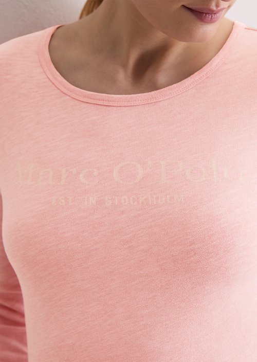Logo longsleeve regular — Natural Rose