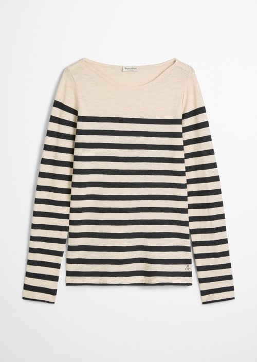 Striped longsleeve regular — Dark Blue