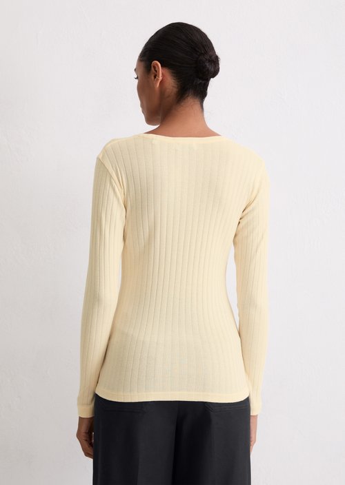 Longsleeve slim — Raw Cream